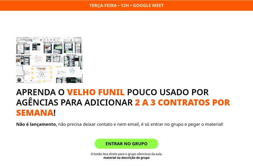 Topo da página de inscrição do Davi Valadares